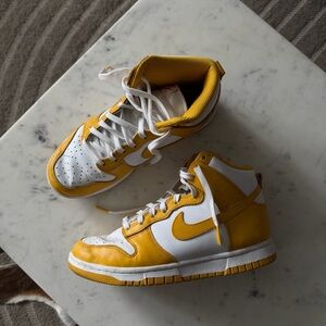 Nike Yellow High-Top Sneakers